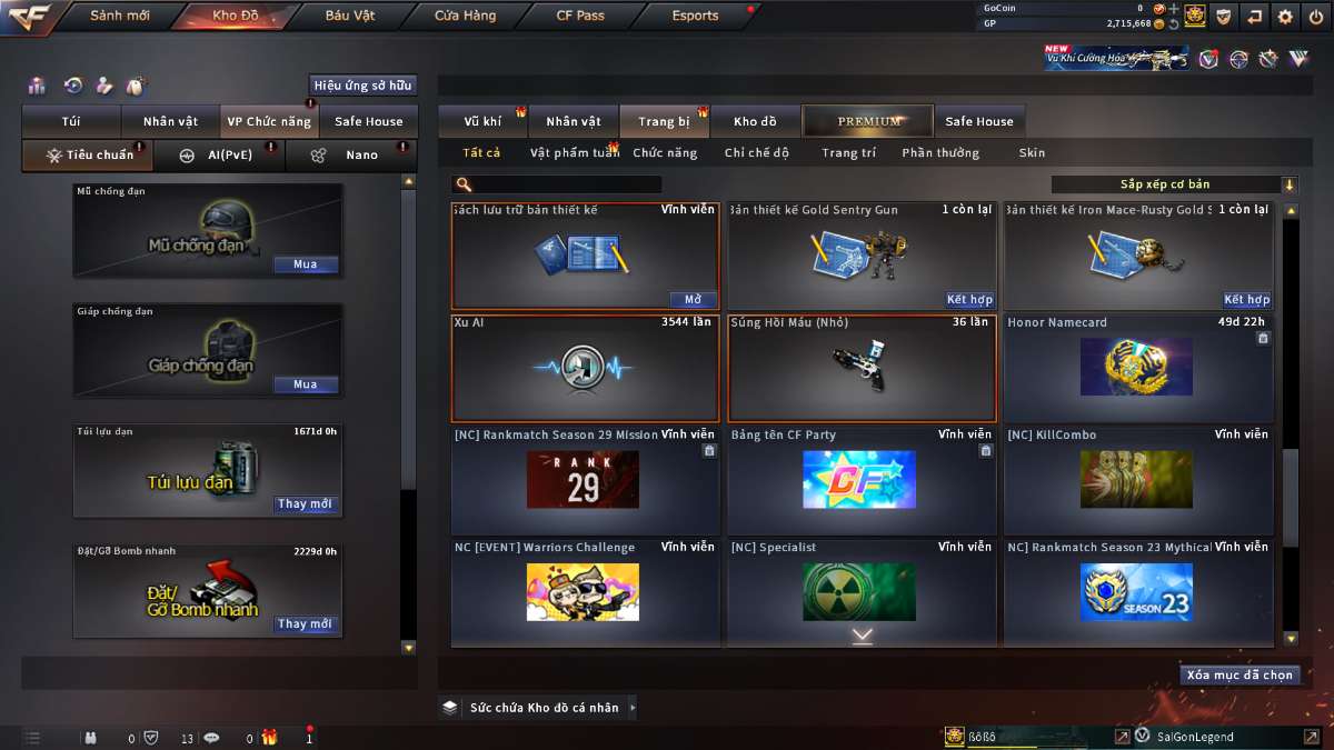 shop acc cf uy tin gia re